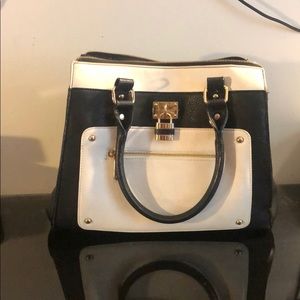 Black and white purse